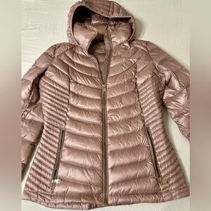 Calvin Klein Rose Gold Puffer Jacket